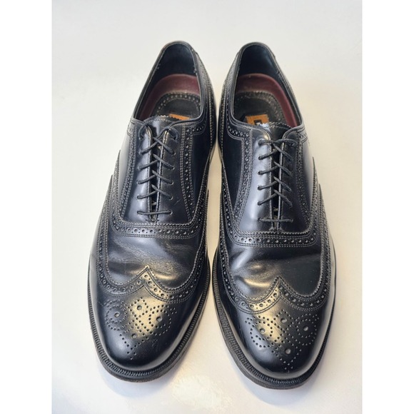 Florsheim Lexington Men's Shoes Size 12 D Black Leather Wingtip Dress 20381 - Picture 16 of 16